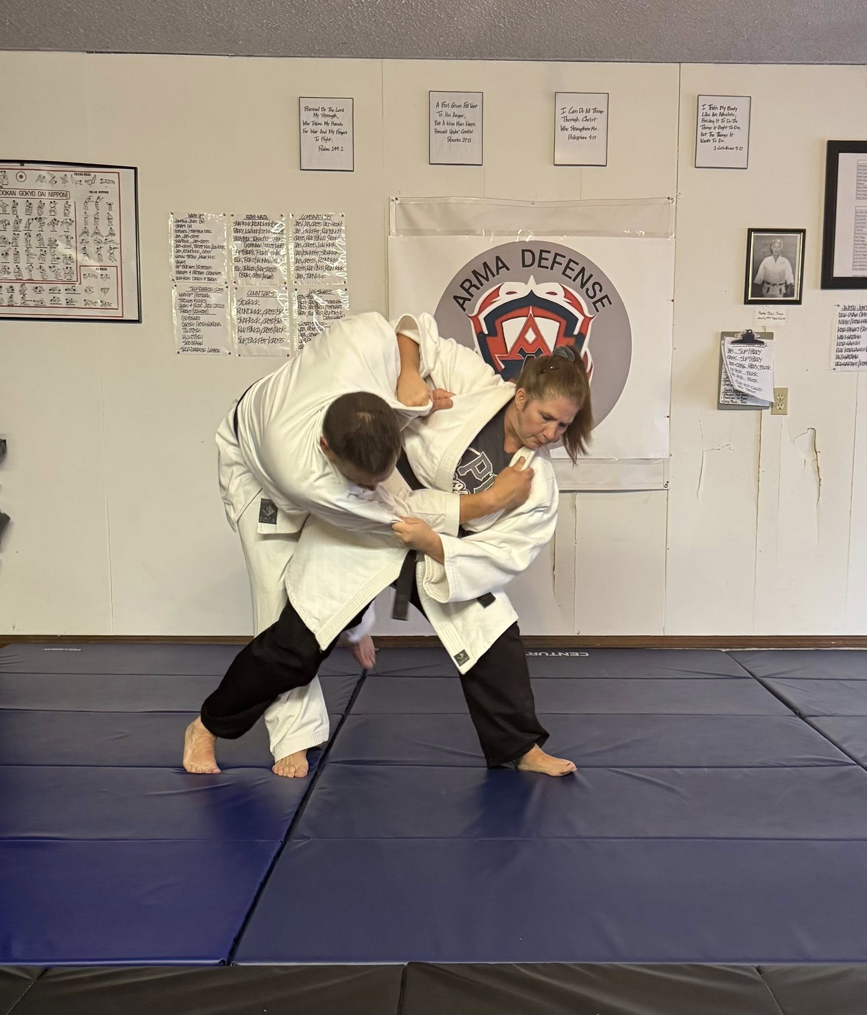 Arma Defense Jujitsu karate class training session Oklahoma City